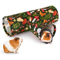 Guinea Pig Tunnel 3 Way Washable Hideout Foldable Tunnel Toys for Bunny Hamster Chinchilla Ferret Rabbit Guinea Pigs Accessories
