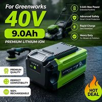 40V 9,0Ah Schnelllade-Lithium-Ionen-Akku für Greenworks, kompatibel mit Greenworks 29462 29472 29282 G-MAX GMAX Gartenwerkzeugen