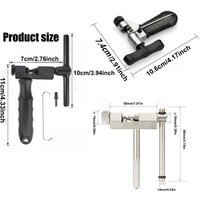 Bike Chain Breaker Tool, Universal Bicycle Chain Tool for 1/3/5/6/7/8/9/10/11/12 Speed Chains Link,Bike Chain Cutter Tool