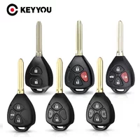 KEYYOU 10pcs Remote Car Key Shell Case Cover Fob Replacement For Toyota Camry Avalon Corolla Matrix RAV4 Venza Yaris 2/3/4BNT