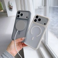 Magnetic Matte Case For Magsafe iPhone 17 Pro Max Air 17E 16E 16 Plus 15 14 13 12 11 Mag Safe Translucent Shockproof Phone Cover
