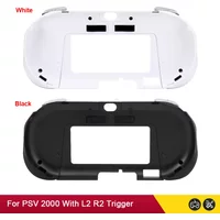 Black White Gamepad Hand Grip Joystick Stand Shell Case Protector with L2 R2 Trigger Button For PS VITA 2000 PSV 2000 Slim