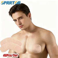 40PCS Nipple Cover Disposable Breast Patch for Men Invisible Ultra-thin Anti-bulge Nipple Stickers Soft Waterproof Chest Patches