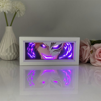 BLEACH 3D Paper carved lamp Anime Figure Kurosaki Ichigo Aizen Sousuke Ulquiorra cifer Night Light bedroom Decoration lamps