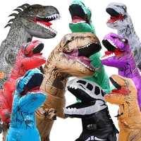 T-Rex Dinosaur Inflatable Costume Party Cosplay Costumes Fancy Mascot Anime Halloween Costume for Adult Kids Dino Cartoon
