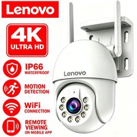 Lenovo 4K PTZ WIFI Camera Auto Tracking PTZ IP Camera Outdoor Color Night Vision HD Security Protection CCTV Video Surveillance