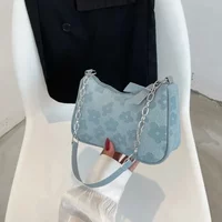 2025 Fashion Felt Shoulder Bags for Women Small Casual Underarm Bag Female Hand Crossbody Bags for Women