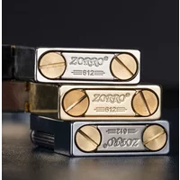 New Original Zorro Genuine Kerosene Loud Sound Lighter Steel Wire Drawing Gasoline Engine Smoking Pipe Gift for Men