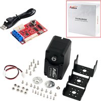 Feetech STS3250 12V 50KG Magnetic Encoder Double Shaft TTL Protocol Servo 360 Degree Full Metal Feedback Servos For Robotic Arm