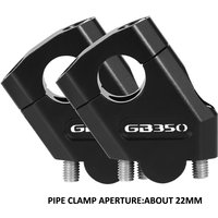 AliExpress For GB350 GB 350 Motorcycle Handlebar Riser Heightening Clamp Mount Pit Bike gb gb350 adventure Accessories 22mm/28mm