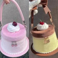 Y2K Cake Backpack Lolita Delicious Pudding Handbag Japan Korea Sweet Cute Waist Bag Crossbody Bag Party High Street Backpack New