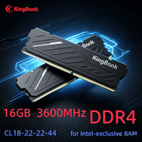 KingBank KJIB DDR4 (Intel) Desktop Memory RAM 32GB (2x16GB)Set 3600MHz CL18-22-22-44 XMP2.0 Desktop Memory 288pin Udimm Heatsink