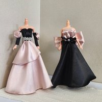 30cm/11.5inch, doll dress, slit dress for evening wear, satin princess gown, suitable for parties, birthdays, Christmas, Thanksg