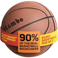 Grooved Silent Basketball w/ 90% Original Bounciness 29.5″ Quiet Bounce Indoor NBA Size No7 Airless PU Foam Basketball Xmas Gift