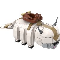 Gobricks MOC The Last Airbendered Movie Flying Bull Building Blocks Model Classic Movie Avatar The Last Airbendered Bricks Toys
