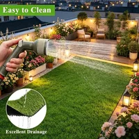 1/5/10PCS Artificial Grass Lawn Realistic Synthetic Washable Outdoor Garden Decor Fake Turf Mat Carpet Indoor