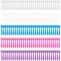 100Pcs Mini Makeup Spatula, Reusable Cream-Tipped Spatula Scrub Makeup Spatula