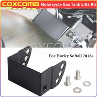 Motorcycle Adjustable Front Gas Tank Lift Kit Height Rise Bracket For Harley Softail Standard FXST Slim Breakout 114 FXDR 18-23