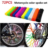 AliExpress NONE 72PCS/Set Bicycle Spoke Decoration Motorcycle Straw Radius Covers Bicycle Rays Spoke Reflectors Bicycle Wheel Spoke CLFT01