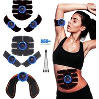 USB Rechargable EMS Muscle Stimulator Electric Massage Therapy Pain Relief Digital Meridian Full Body Massager Fitness