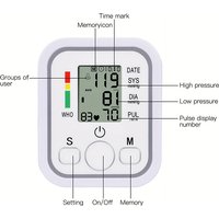 Digital Automatic Blood Pressure Meter Upper Arm Medical Tonometer Sphygmomanometer - Upper Arm Blood Pressure Monitor