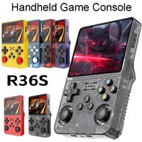 Console de jeu portable rétro R36S, système Linux, écran IPS de 3,5 pouces, lecteur vidéo de poche portable, stockage 64 Go/128 Go, cadeaux pour enfants et garçons