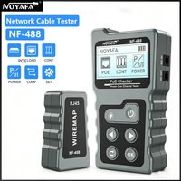 NOYAFA PoE-Netzwerkkabeltester NF-488 RJ45-Kabeltester LCD-Spannungs- und Polaritätstest Schleifentest für /Switch IP-Kamera
