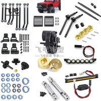 Traxxas Trx4m Complete Set Of Brass And All Metal Upgraded Accessories, Wheel Hub, Transmission Shaft, Gearbox, Etc