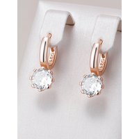 Kinel Hot 585 Rose Gold Color Bride Wedding Drop Earrings Fashion Natural Zircon Accessories High Quality Women Daily Jewelry