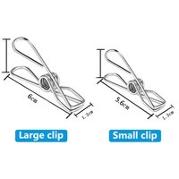 10/20/40Pcs Clips Clothes Pegs Household Clothespin Clips Washing Hang Pins Metal Wire Clamp Home Storage Tool Stainless Steel