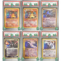New DIY PTCG Graded Collection Card Charizard 1ST Edition Rayquaza Lugia-Holo GEM MT 10 Card Holographic Label Flash Child Gifts