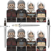 The Witcher FT24-27 Geralt Bricks For Toy Gifts Red Dead Redemption Building Blocks DIY Mini Actiion Figures For Christmas Gifts