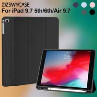 Compatible With iPad 9.7 Inch 6th/5th/Air 9.7 Generation 2018/2017 Case-Protective Cover With Pencil Holder,With Auto Sleep/Wake