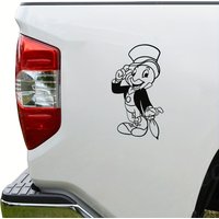 Jiminy Cricket Pinocchio Vinyl Sticker For Car Window Door Decoration, Lucky Cricket Laptop Decal Decor