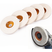 Wool Felt Buffing Polishing Wheels Sanding Disc Angle Grinder Mirror Louver Plane Wheel for Car Stainless Steel Aluminum Alloy