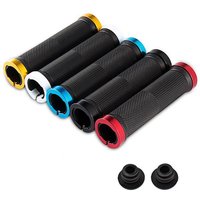 AliExpress NONE 2PCS Lock on Bicycle Grips Rubber Soft Mountain Bike Grips Dustproof Waterproof Bike Handle Non-slip MTB Cuffs Cycling Accessory