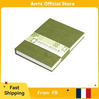 Arrtx Premium Hardcover-Skizzenbuch, 60 Blatt/120 Seiten, 180 g/m² dickes säurefreies Zeichenpapier, gebundener Skizzenblock