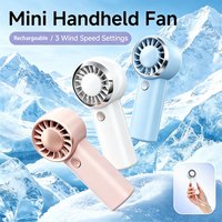 Handheld Fan Ultra-light Mini Size Air Cooler Pocket Fan USB Rechargeable High Speed For Travelling Shopping Outdoor office Use