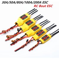 30A 50A 70A 80A 125A 200A Water-Cooled Brushless ESC With Reversing Waterproof ESC For RC Car RC Boat