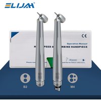 ELIJAH 45° High Speed Handpiece Dental E-generator Integrated Push Button Single Water Spray Air Turbine Handpiece Dentist Tools