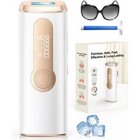 Haarlosy IPL Hair Removal Laser with Freezing Function, Painless Hair Removal Device with HR/SC/RA Functions 999900 Light Pulses