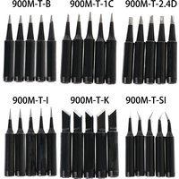 5 Stück 900m-t Kupfer bleifreie Lötkolbens pitzen si/i/b/k/1,5d/1c Schweiß kopf für hakko saike 2,4 852d 909d Löt station