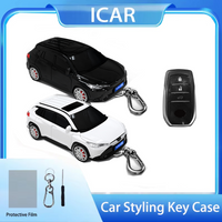 For Toyota Frontlander Car Model Key Case for Sienna CHR Hilux RAV4 Alphard Highland Remote Key Cover Fob Keychain Accessories