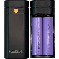 5V 6000mAh 2X 18650 USB Power Bank Battery Charger Case DIY Box for Phone Electronic Charging Not Including Batteries