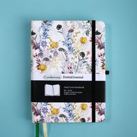 B6 Floral Bullet Dotted Journal 160gsm Ultra Thick Paper Elastic Band Hardcover Dot Grid Notebook