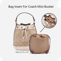 Bag Organizer Insert For Coach Mini Bucket Bag Lightweight Bag Insert Storage Waterproof Bag Support Bag Strap Accessories