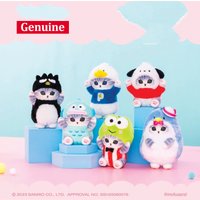 Genuine Mofusand X Sanrio Characters Cat Plush Mini Pendant Official Genuine Hanging Ornament Bag Decoration For Anime Collector