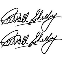 2 Pcs Signature Carroll Shelby Graphics Reflective Vinyl Decal Car Sticker For Ford Mustang Dark Horse 2024 F150 Accessories