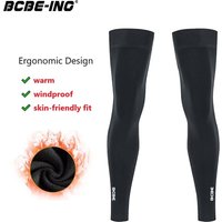 BCBE Radfahren Beinwärmer Soft Shell Deep Winter Thermal Fleece Beinschutz Abdeckung MTB Bike Sport Fußball Laufen Leggings