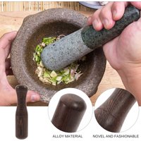 1Pcs Chicken Wing Wood Garlic Pestle Ergonomic Wooden Grinding Rod Small Kitchen Utensil Food Masher Spice Grinder Kitchen